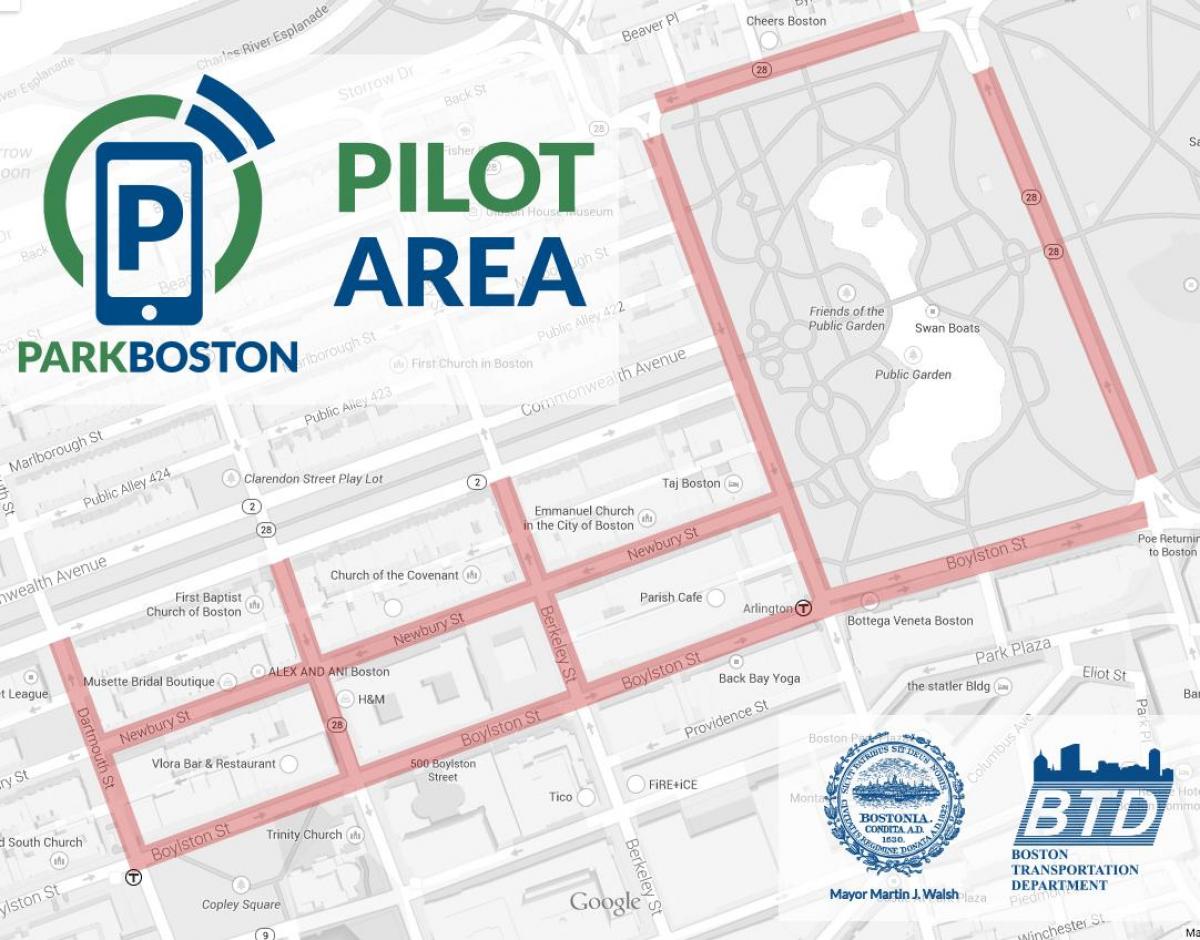 波士顿停车计量器地图
