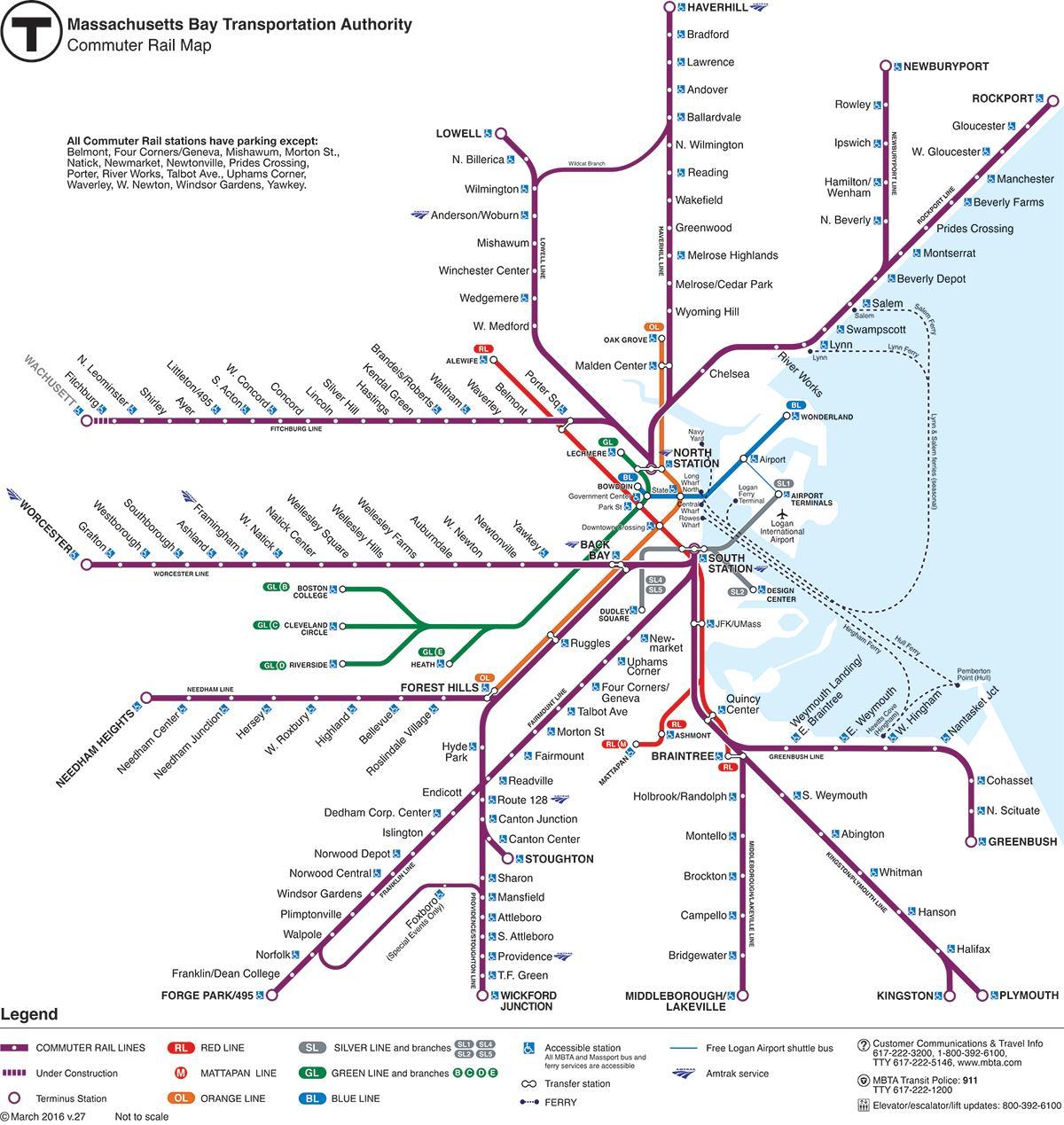 波士顿火车站地图