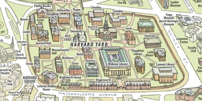 地图的哈佛大学