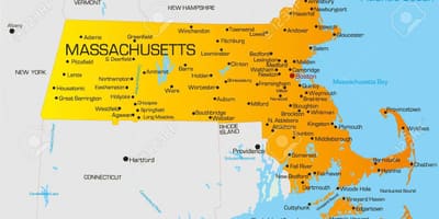 Massachuset地图