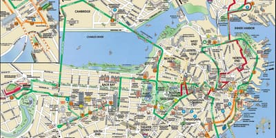 波士顿跳上跳下车游览地图